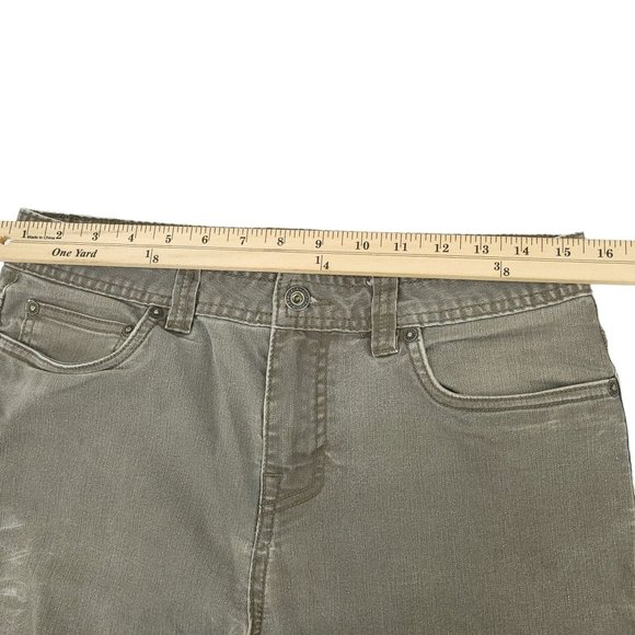 Prana Slim Fit Jeans Gray Straight Leg Men Size 31x30 Mid Rise Stretch Denim - Picture 6 of 10